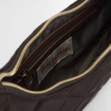 Barbour Womens Quilted Sling Shoulder Bag Olive - Parasol Store