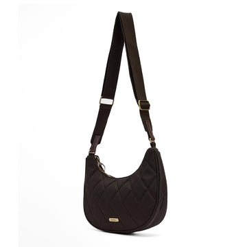 Barbour Womens Quilted Sling Shoulder Bag Olive - Parasol Store