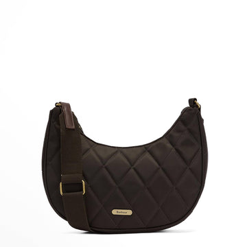 Barbour Womens Quilted Sling Shoulder Bag Olive - Parasol Store