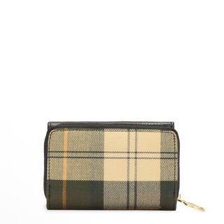 Barbour Womens Rosa Leather French Purse Black/Ancient - Parasol Store