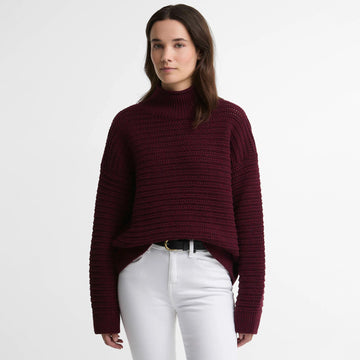 Barbour Womens Rosamund Knitted Jumper Fig