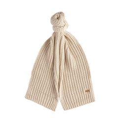 Barbour Womens Saltburn Beanie & Scarf Gift Set Pearl - Parasol Store
