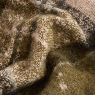 Barbour Womens Saltburn Beanie & Tartan Scarf Gift Set Ancient Loden/Dark Green