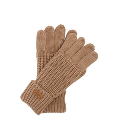 Barbour Womens Saltburn Knitted Gloves Mink - Parasol Store