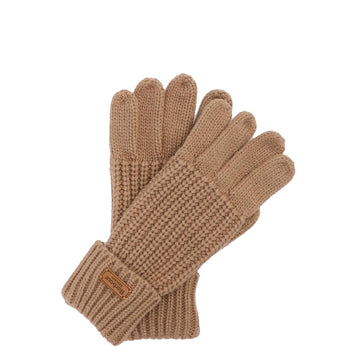 Barbour Womens Saltburn Knitted Gloves Mink