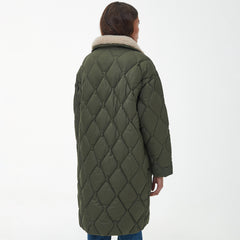 Barbour Womens Samphire Quilted Jacket Deep Olive - Parasol Store