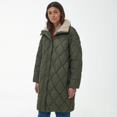 Barbour Womens Samphire Quilted Jacket Deep Olive - Parasol Store