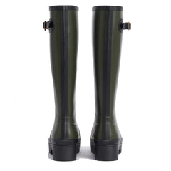 Barbour Womens Snowdon Tall Welly Olive/Black - Parasol Store