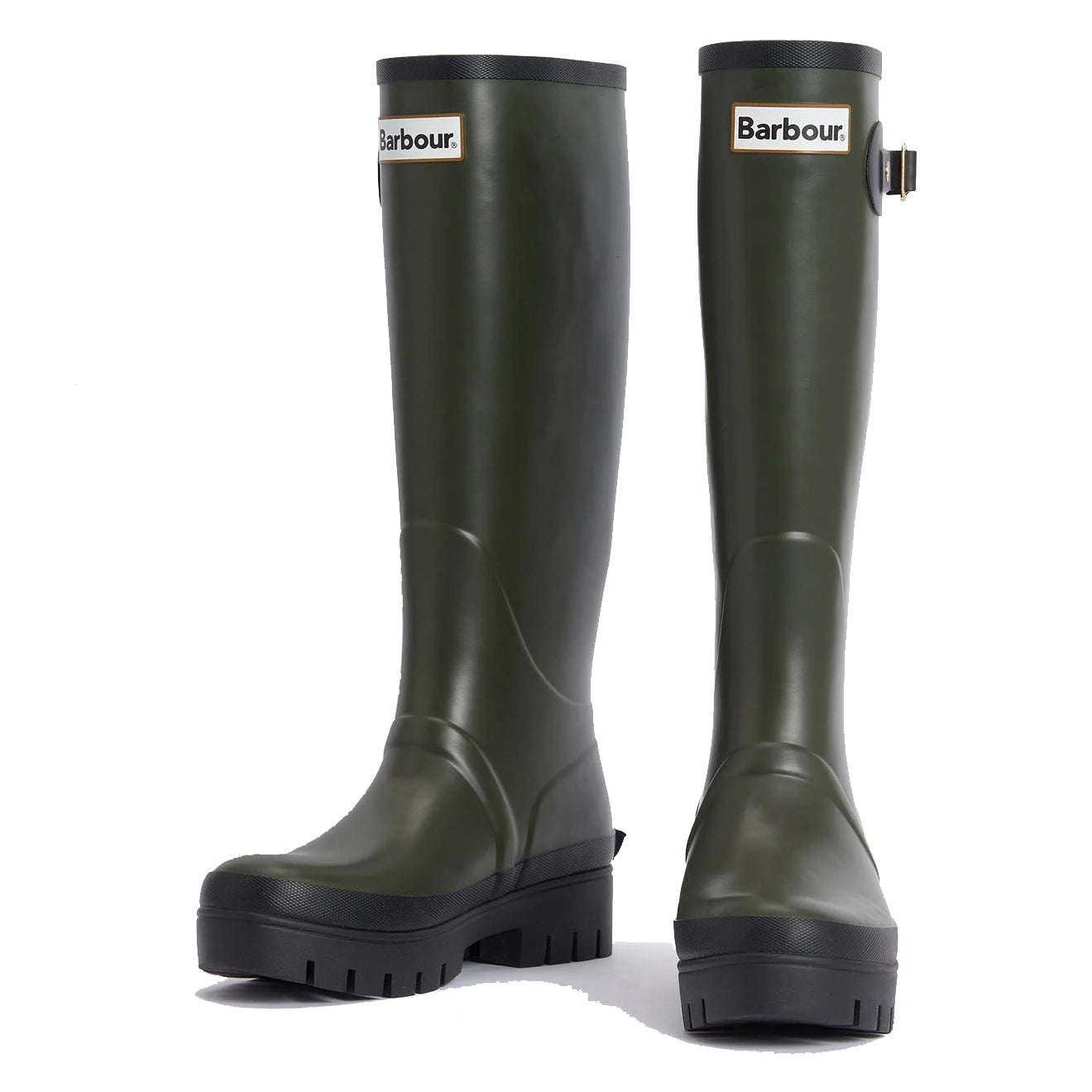Barbour Womens Snowdon Tall Welly Olive/Black - Parasol Store