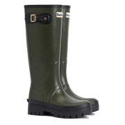 Barbour Womens Snowdon Tall Welly Olive/Black - Parasol Store