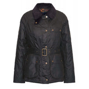 Barbour Womens Solway Zipper Wax Jacket Olive / Classic - Parasol Store