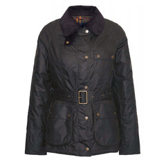 Barbour Womens Solway Zipper Wax Jacket Olive / Classic - Parasol Store
