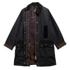 Barbour Womens Tartan Reimagined Icons Modern Beaufort Wax Jacket Classic Tartan / Olive