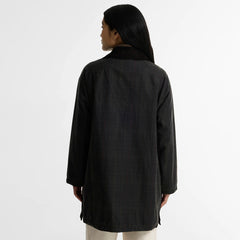 Barbour Womens Tartan Reimagined Icons Modern Beaufort Wax Jacket Classic Tartan / Olive