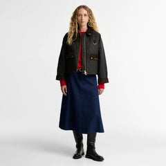 Barbour Womens Tartan Reimagined Icons Quilted Spey Wax Jacket Olive / Classic