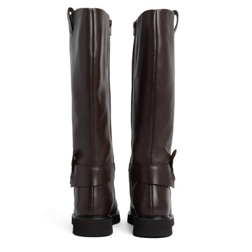 Barbour Womens Theodora Riding Boot Dark Choc