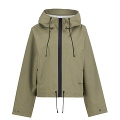 Barbour Womens Thorpe Waterproof Jacket Bleached Olive / Fondant