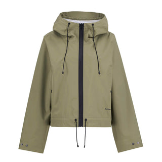 Barbour Womens Thorpe Waterproof Jacket Bleached Olive / Fondant