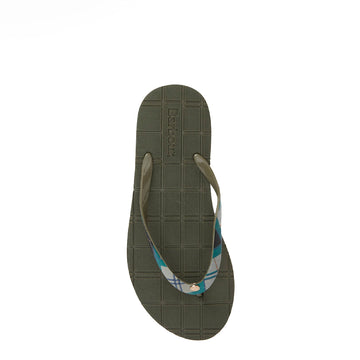 Barbour Womens Tilda Toe Post Sandal Olive / Ancient Tartan