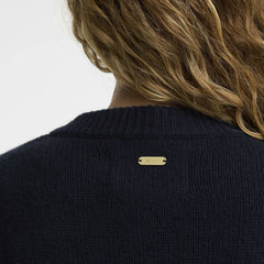 Barbour Womens Woodhouse Cashmere Blend Knitted Cardigan Navy