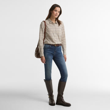 Barbour Womens Woodside Check Shirt Birch Tattersall