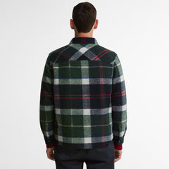 Barbour Woodlane Brushed Check Overshirt Evergreen Tartan