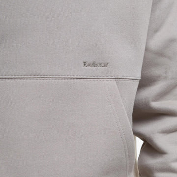 Barbour Yalding Hooded Sweatshirt Concrete - Parasol Store