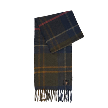 Barbour Yorklane Tartan Scarf Shadow Classic Tartan