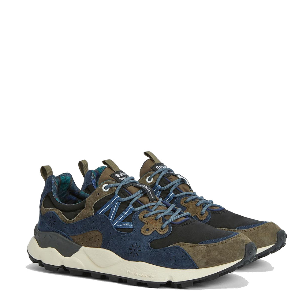 Barbour x Flower Mountain Yamano 3 Trainer Navy / Olive - Parasol Store