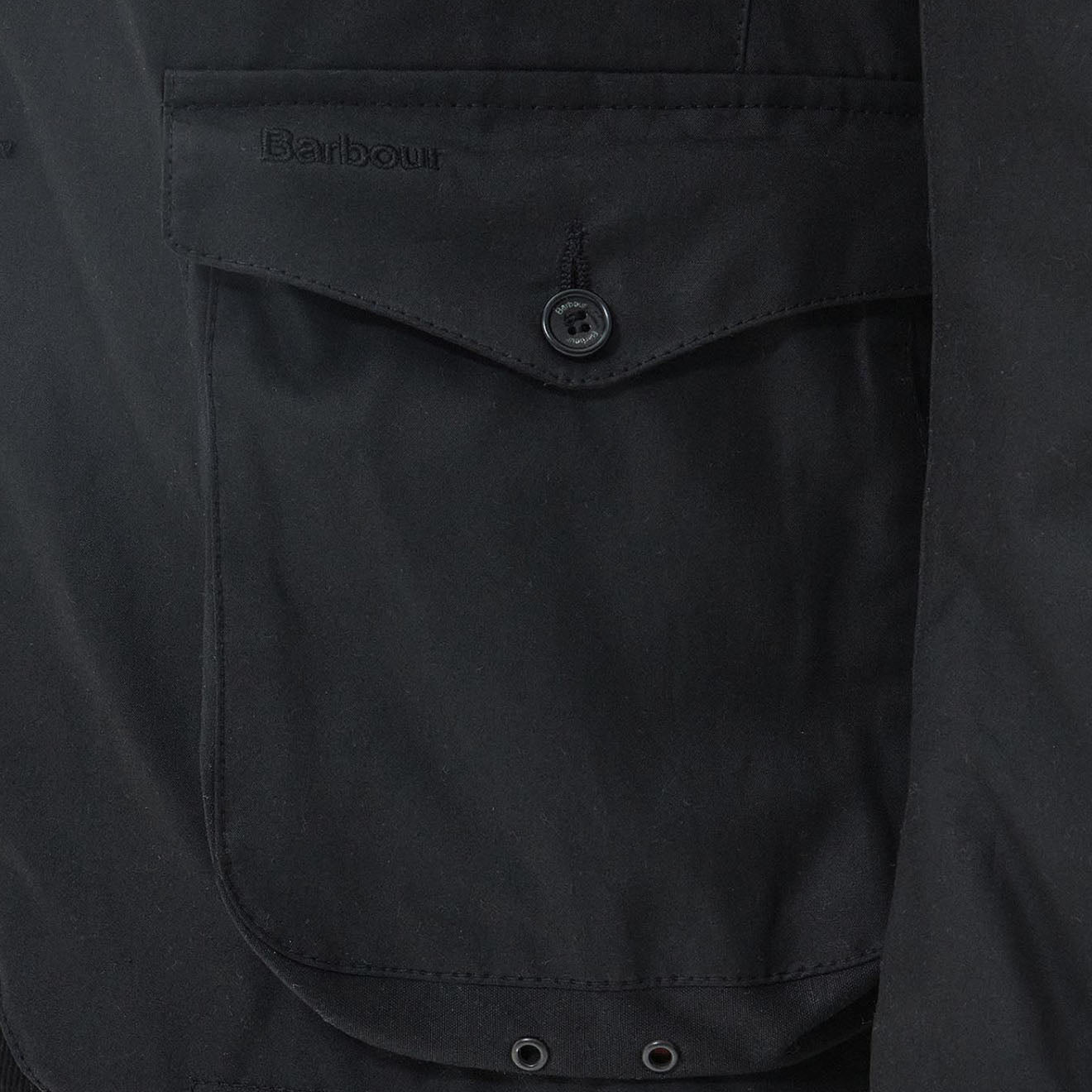 Barbour Beacon Sports Wax Jacket Black Barbour