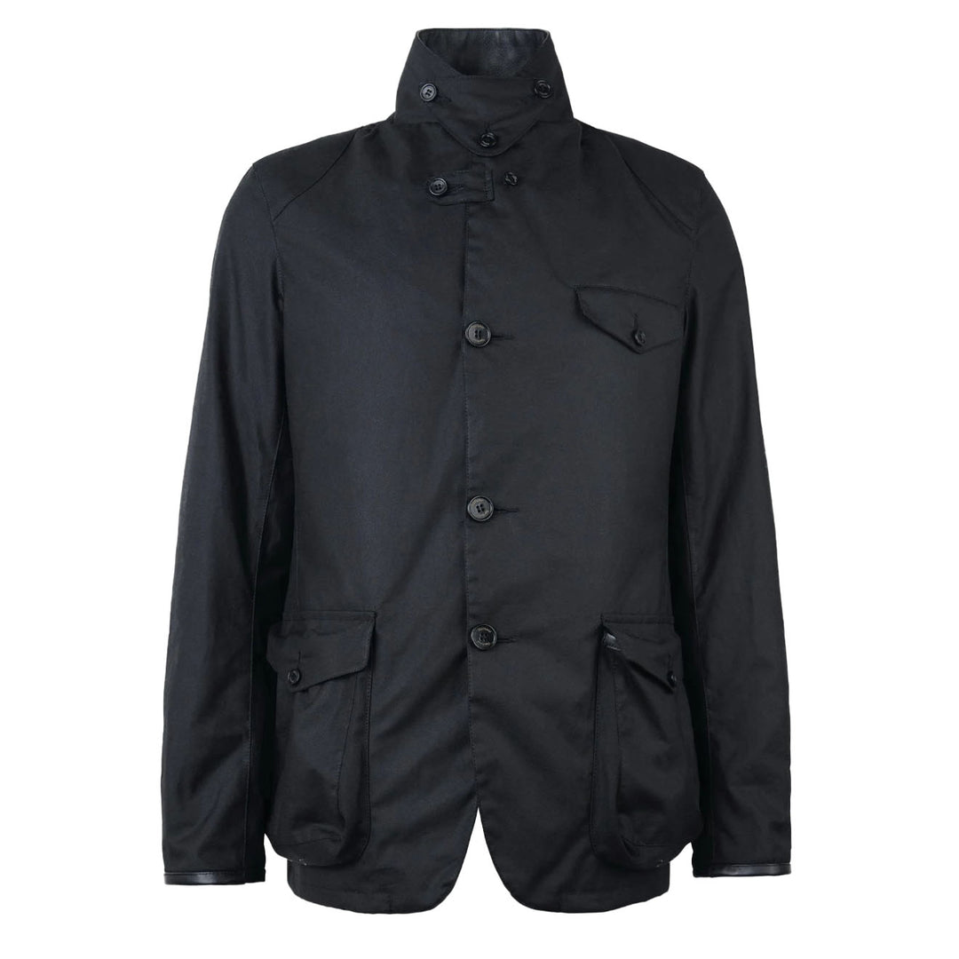 Barbour Beacon Sports Wax Jacket Black Barbour