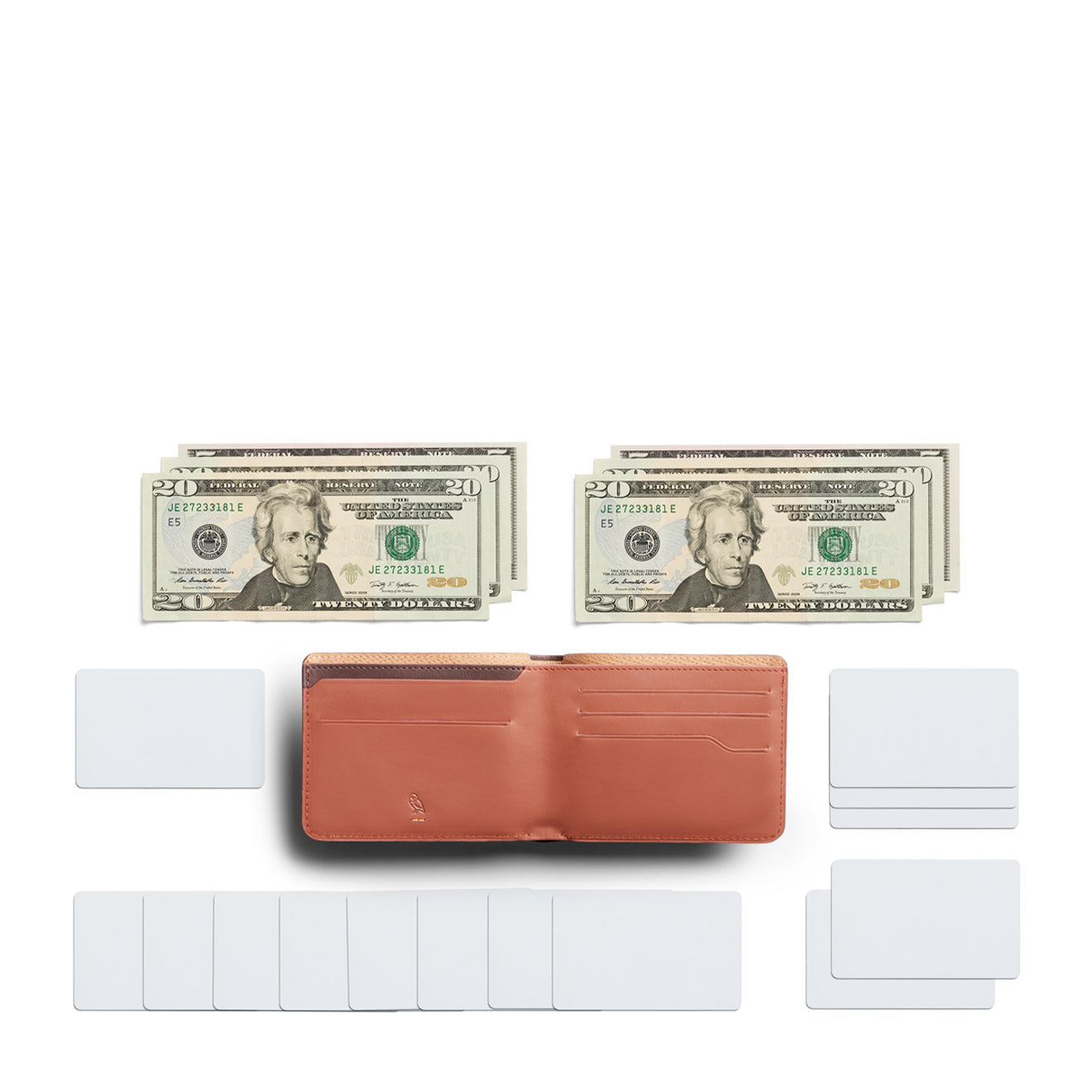 Bellroy Hide and Seek Lo Premium Wallet Aragon - Parasol Store