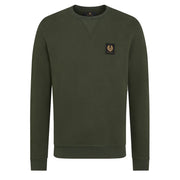 Belstaff Cotton Fleece Sweatshirt Tile Green - Parasol Store