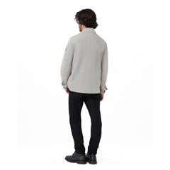 Belstaff Drome Overshirt Cement Grey - Parasol Store