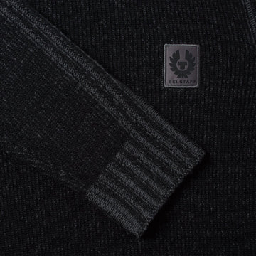 Belstaff Seasonal Watch Crewneck Jumper Black / Tornado Grey - Parasol Store