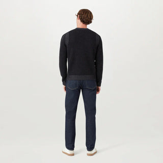 Belstaff Seasonal Watch Crewneck Jumper Black / Tornado Grey - Parasol Store