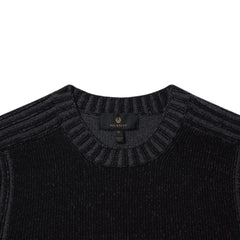 Belstaff Seasonal Watch Crewneck Jumper Black / Tornado Grey - Parasol Store