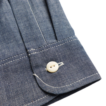 Big John MS003R 5oz Selvedge Chambray L/S Shirt Indigo