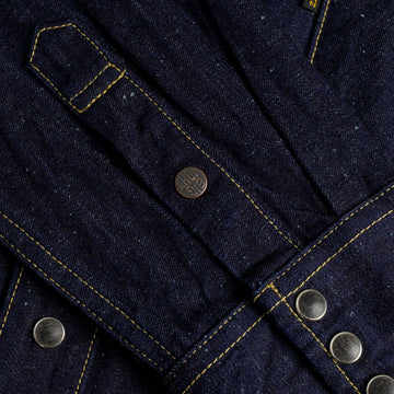 Big John MS004E 10oz Selvedge Western Shirt Indigo