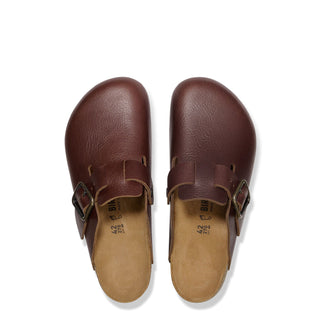 Birkenstock Boston Natural Leather Reg Fit Vintage Wood Roast - Parasol Store