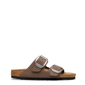 Birkenstock Womens Arizona Big Buckle Nubuck Sandal Mocca