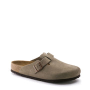 Birkenstock Womens Boston SFB VL Narrow Sandal Taupe - Parasol Store