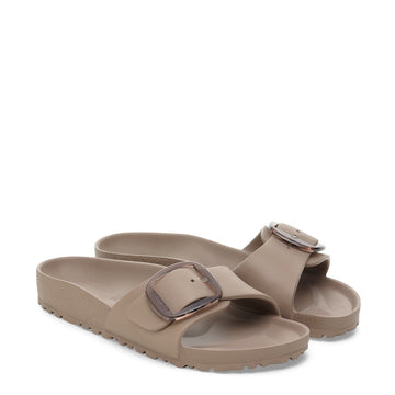 Birkenstock Womens Madrid Big Buckle EVA Sandal Grey Taupe