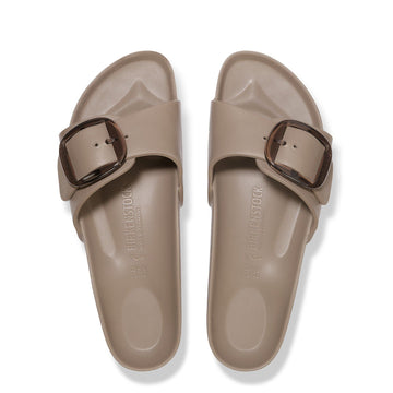 Birkenstock Womens Madrid Big Buckle EVA Sandal Narrow Fit Grey Taupe