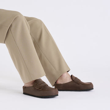 Birkenstock Womens Naples Wrapped Oiled Leather Shoe Habana