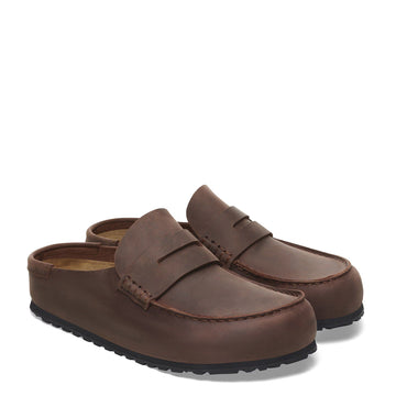 Birkenstock Womens Naples Wrapped Oiled Leather Shoe Habana
