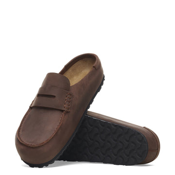 Birkenstock Womens Naples Wrapped Oiled Leather Shoe Habana