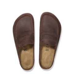 Birkenstock Womens Naples Wrapped Oiled Leather Shoe Narrow Fit Habana