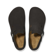 Birkenstock Womens Narrow London Suede Black - Parasol Store