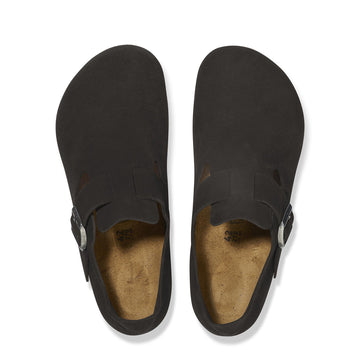 Birkenstock Womens Narrow London Suede Black - Parasol Store